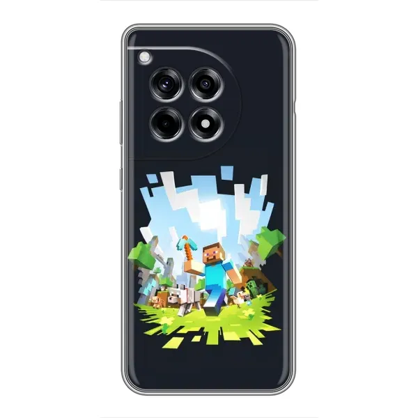 Чохол з принтом «персонажі Minecraft» для OnePlus 12 Pro