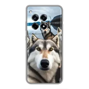 Чехол с Хаски для OnePlus 12 Pro - (AlphaPrint) (Селфи ХАски)