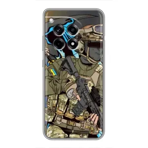 Чехлы с картинкой ЗСУ для OnePlus 12 Pro (AlphaPrint) (Воин ВСУ)