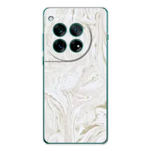 Мраморный чехол на OnePlus 12 (VPrint) (Белый мрамор)