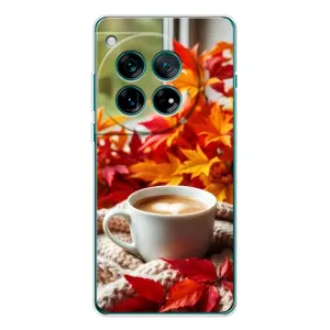 Чохол з принтом «Кава та листя» для OnePlus 12