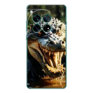 Чехол с принтом «Опасный крокодил» для OnePlus 12