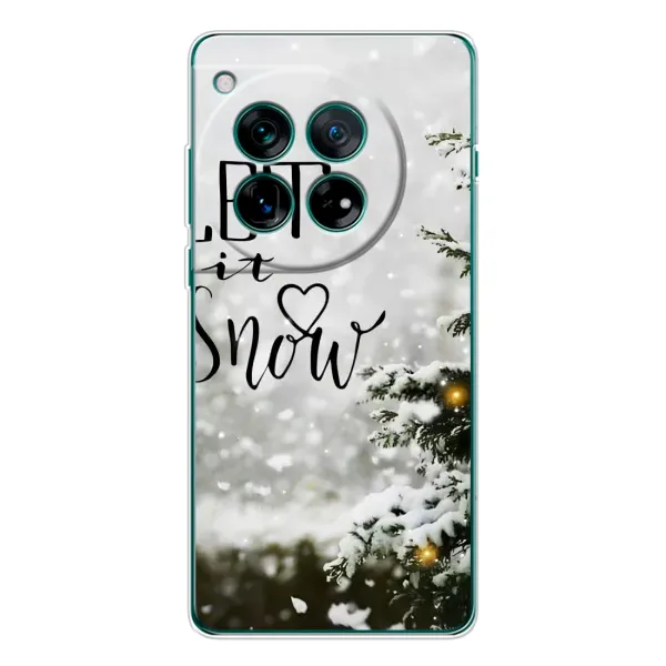 Чохол з принтом «Let it snow» для OnePlus 12