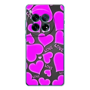 Чехлы для любимой на ВанПлас 12 (VPrint) (Pink hearts)