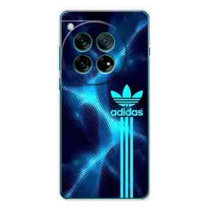 Чохли Адидас для OnePlus 12 (AlphaPrint) (Синій Адідас)