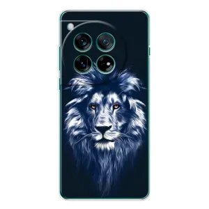 Чехол со Львом для OnePlus 12 (VPrint) (Синий Лев)