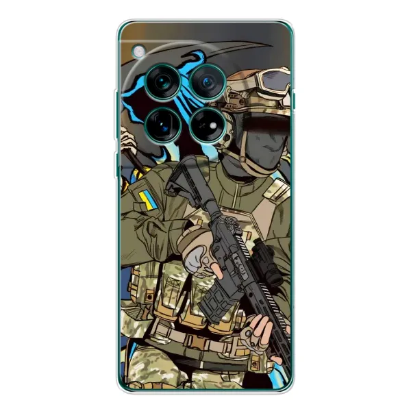 Чехол с принтом «Воин ВСУ» для OnePlus 12