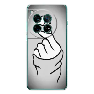 Чохол з принтом для OnePlus 12 (AlphaPrint - Знак сердечка) (Значок Love)