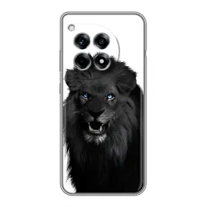 Чехлы с картинками животных OnePlus 12R (Черный ЛЕВ)