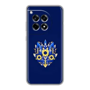 Чохли для OnePlus 12R Укр. Символіка (AlphaPrint) (Квітковий Герб)