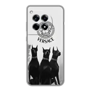 Чехлы VERSACE для ВанПлас 12р (PREMIUMPrint) (Доберман Версаче)