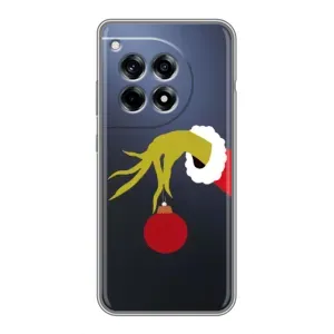Зимние Чехлы для ВанПлас 12р - прозрачный фон (Гринч с игрушкой)