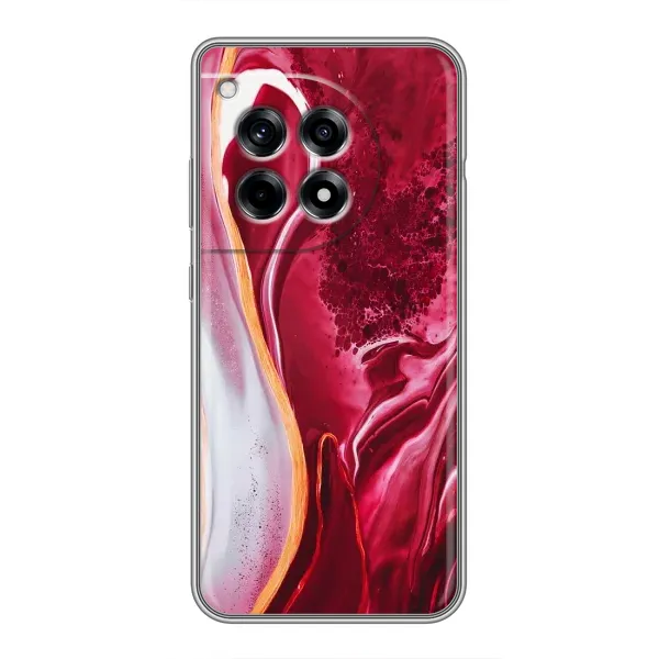 Чохол з принтом «Мрамор червоний» для OnePlus 12R