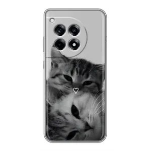 Чехол с рисунком кот на OnePlus 12R (Пара котов)
