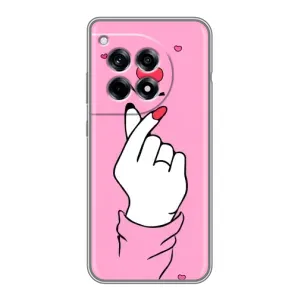 Чохол з принтом для OnePlus 12R (AlphaPrint - Знак сердечка) (Знак Love)