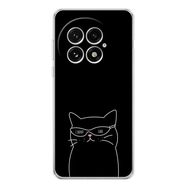 Чохол з принтом «Байдужий кіт» для OnePlus 13