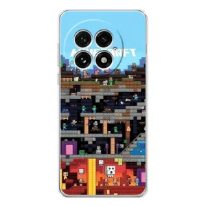Чохол Майнкрафт на OnePlus 13 (AlphaPrint) Minecraft (фон Minecraft)