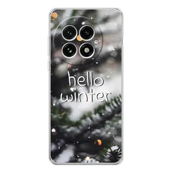 Чохол з принтом «Hello winter» для OnePlus 13