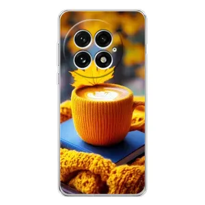 Чехол с уникальным дизайном «Осень с кофе» для OnePlus 13 (Кофе на желтом пледе)