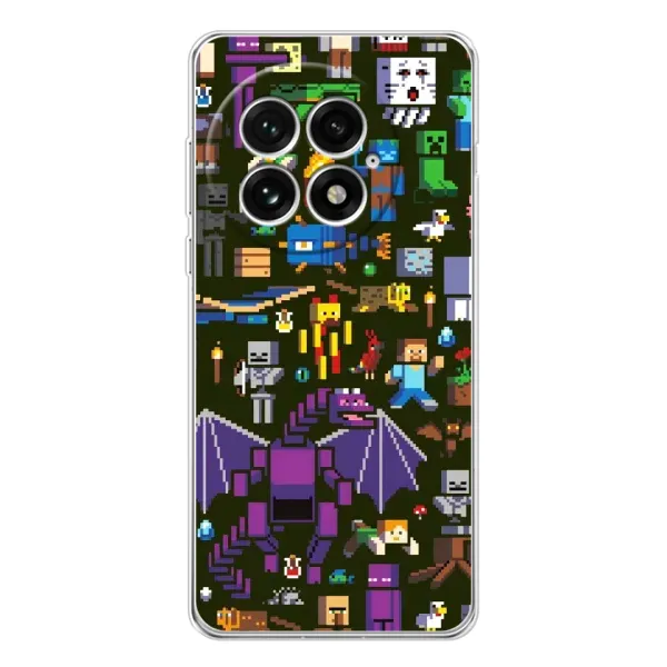 Чохол з принтом «Колаж Майнкрафт» для OnePlus 13