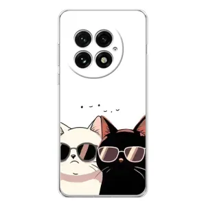 Чохол з малюнком кіт на OnePlus 13 (Коти в окулярах)