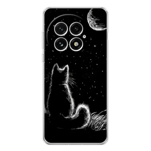 Чохол з принтом «Котик і місяць» для OnePlus 13 Чохол з принтом «Котик і місяць» для OnePlus 13