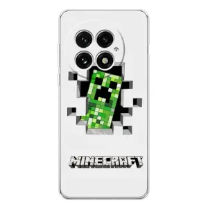 Чохол Майнкрафт на OnePlus 13 (AlphaPrint) Minecraft (кріпер Майнкрафт)