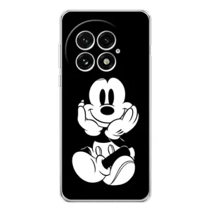 Міккі Маус чохол для OnePlus 13 (AlphaPrint - Мультяшні) (Маус на чорному)