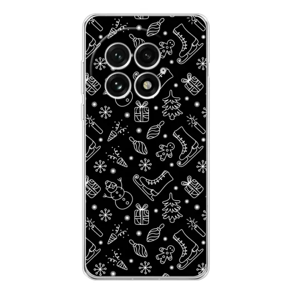 Чохол з принтом «Новорічний фон» для OnePlus 13