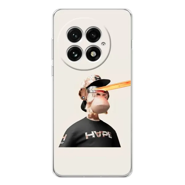 Чехол с принтом «обезьяна NFT в очках» для OnePlus 13