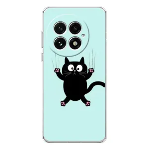 Чохол з принтом для OnePlus 13 (AlphaPrint) Модні коти (Падаючий кіт)
