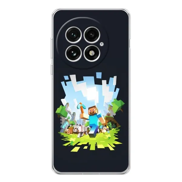 Чохол з принтом «персонажі Minecraft» для OnePlus 13