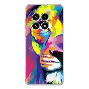 Чехол со Львом для OnePlus 13 (VPrint) (Яркий Лев)
