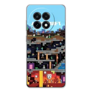 Чохол Майнкрафт на OnePlus 13R (AlphaPrint) Minecraft (фон Minecraft)