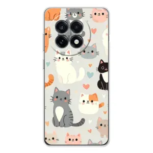 Чехол с рисунком кот на OnePlus 13R (Коллаж котов)