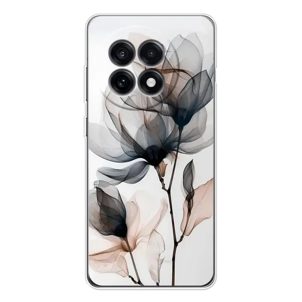 Чехол с принтом «Цветы на белом» для OnePlus 13R