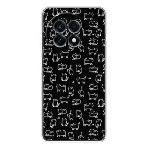 Чехол с принтом для OnePlus 13R (AlphaPrint) Модные коты (Меленькие котики)