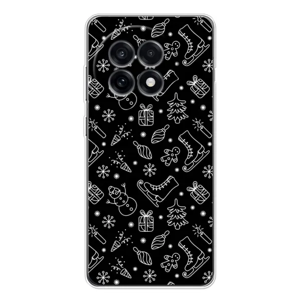 Чехол с принтом «Новогодний фон» для OnePlus 13R