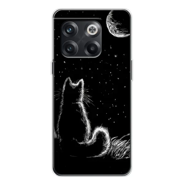Чехол с принтом «Котик и луна» для OnePlus 13s
