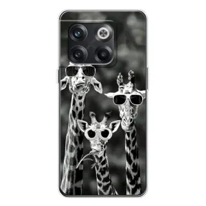 Силіконовий чохол з КАРТИНКАМИ літо для OnePlus 13s (AlphaPrint) (Жирафи в окулярах)