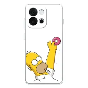 Чjхол з Сімпсонами для OnePlus 13T (VPrint) (Гомер з пончиком)