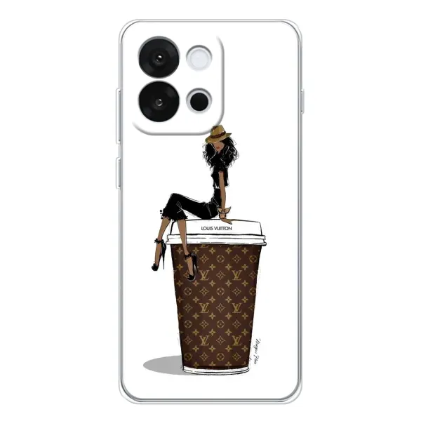 Чехол с принтом «кофе LOUIS VUITTON» для OnePlus 13T