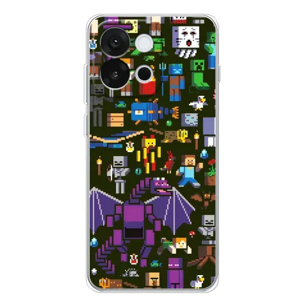Чехол с принтом «Коллаж Майнкрафт» для OnePlus 13T
