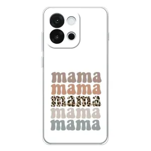 Чехлы для мамы на OnePlus 13T (Текстовый коллаж мама)