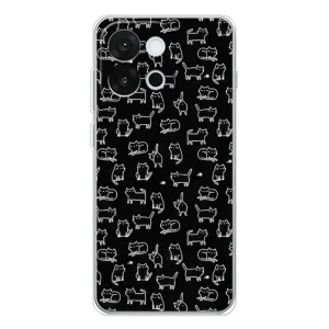 Чохол з принтом для OnePlus 13T (AlphaPrint) Модні коти (Маленькі котики)