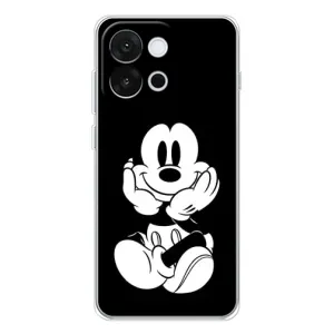 Міккі Маус чохол для OnePlus 13T (AlphaPrint - Мультяшні) (Маус на чорному)