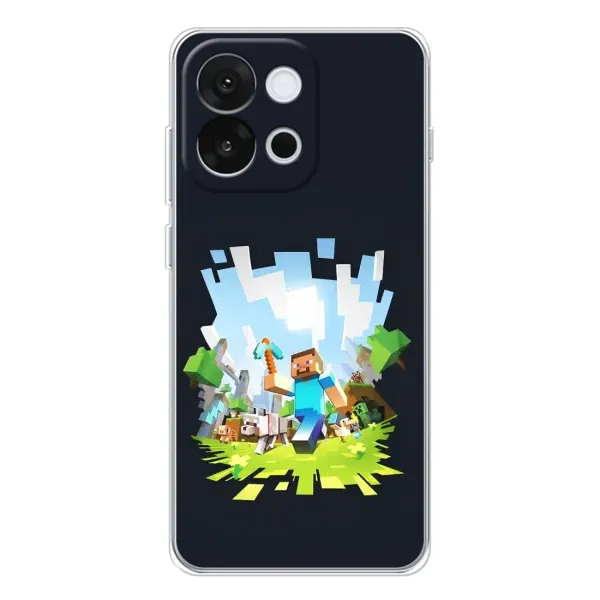 Чехол с принтом «персонажи Minecraft» для OnePlus 13T