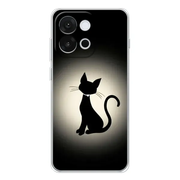 Чехол с принтом «Силуэт котика» для OnePlus 13T