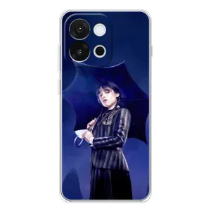 Чохли Венсдей на OnePlus 13T Уенсдей (AlphaPrint) (Венздей з парасолькою)