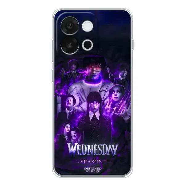 Чехол с принтом «Фиолетовая магия Уэнздей» для OnePlus 13T Чехол с принтом «Фиолетовая магия Уэнздей» для OnePlus 13T